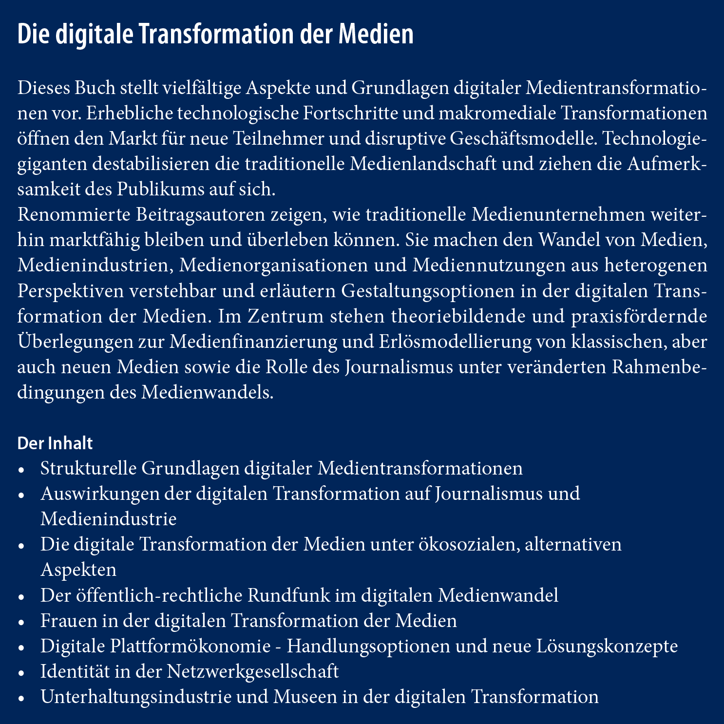 Die digitale Transformation der Medien